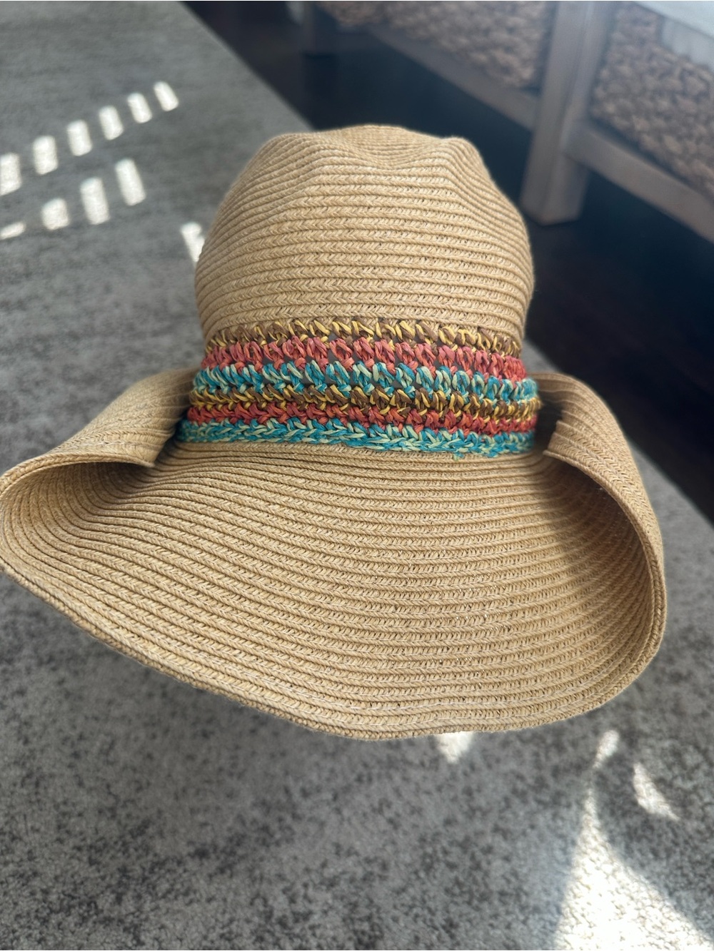 Sun & Sand Paperbraid Western Hat O/S - Picture 2 of 5